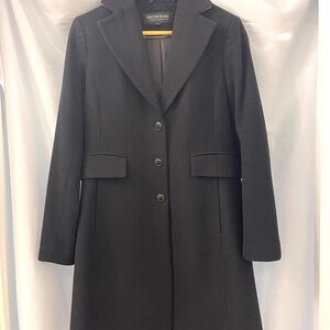 Black Wool Trench Coat